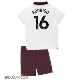 Dječji Nogometni Dres Manchester City Rodri Hernandez #16 Gostujuci 2023-24 Kratak Rukav (+ Kratke hlače)